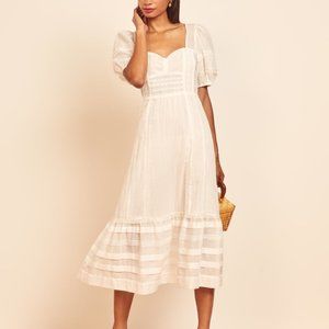 Reformation Norwich Dress - white - size 0